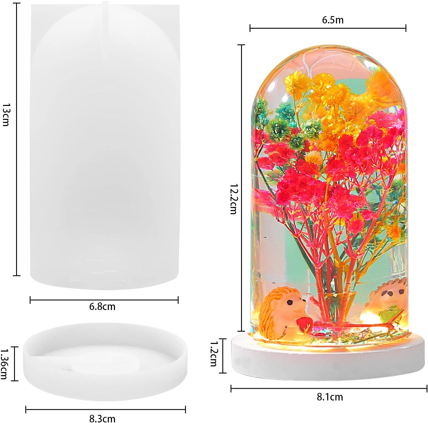 DIY Kristal Epoxyhars Mal Led  - Resin Ocean Wave Mold recensie en prijs