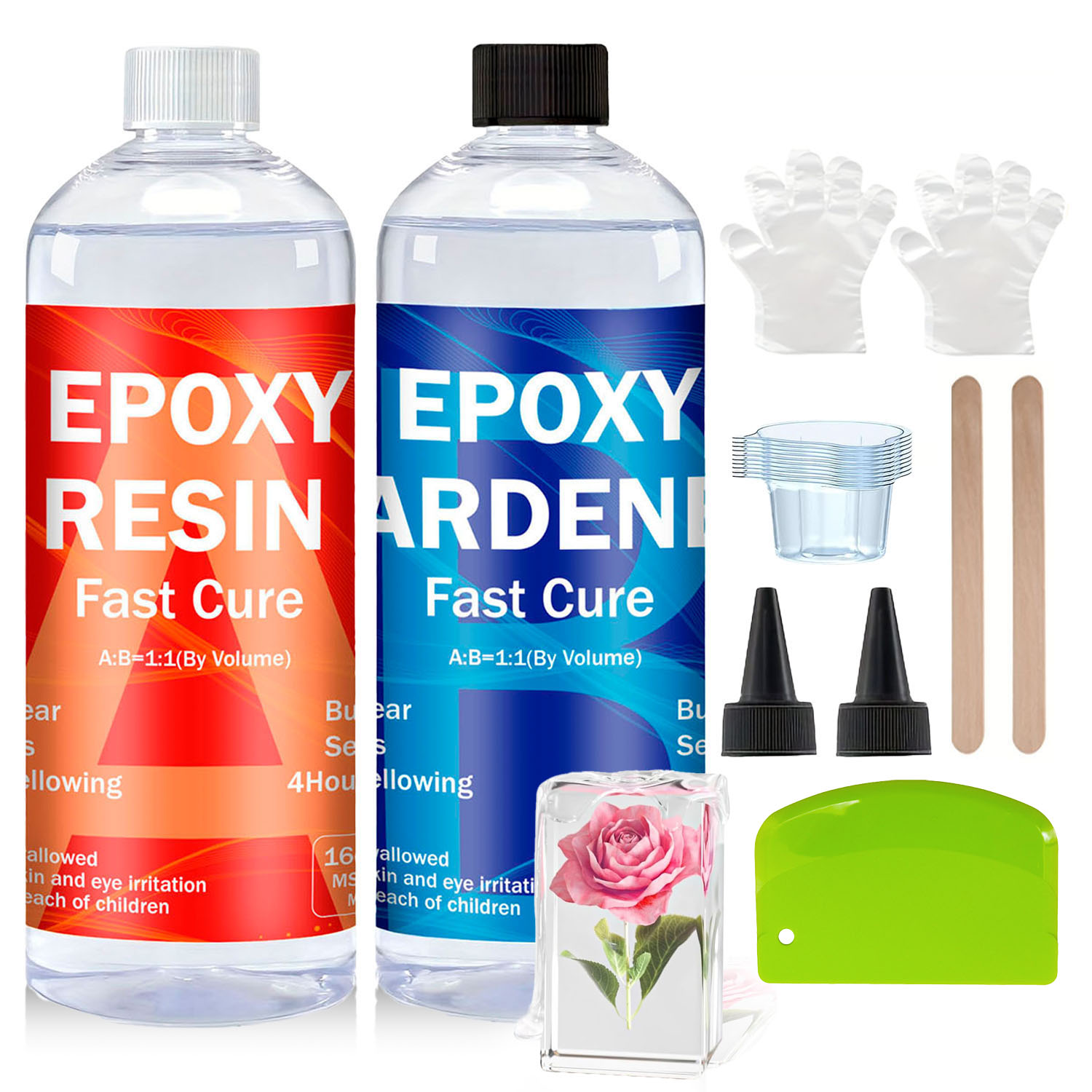 Transparante epoxyhars kit 8oz - Resin Jewelry Kit recensie en prijs