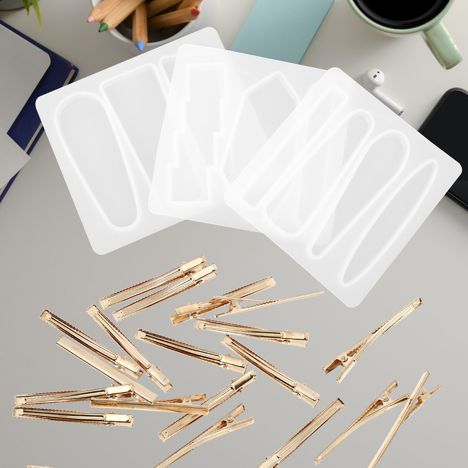 1Set Siliconen Haarspeldjes Ma - Resin Crafts Diy recensie en prijs