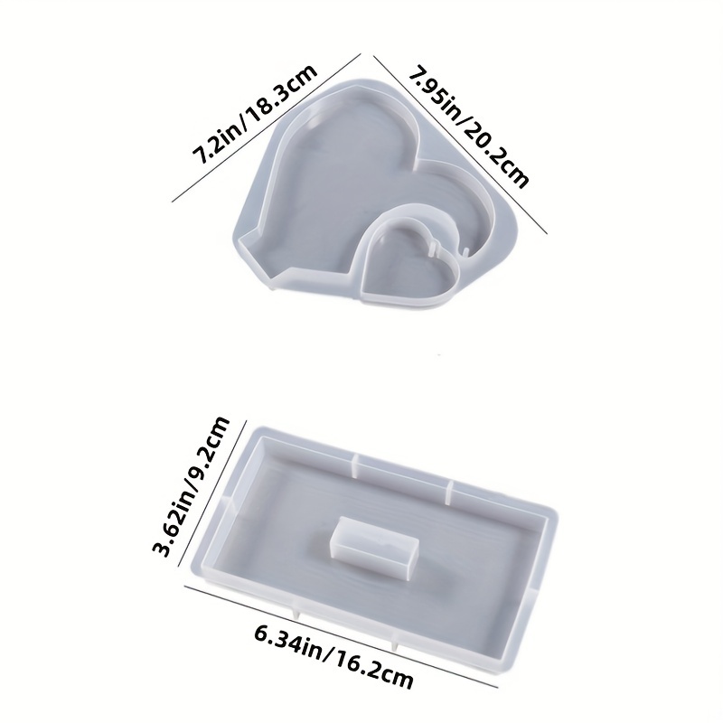 1 set DIY hartvormige fotodisp - Resin Ocean Wave Mold recensie en prijs