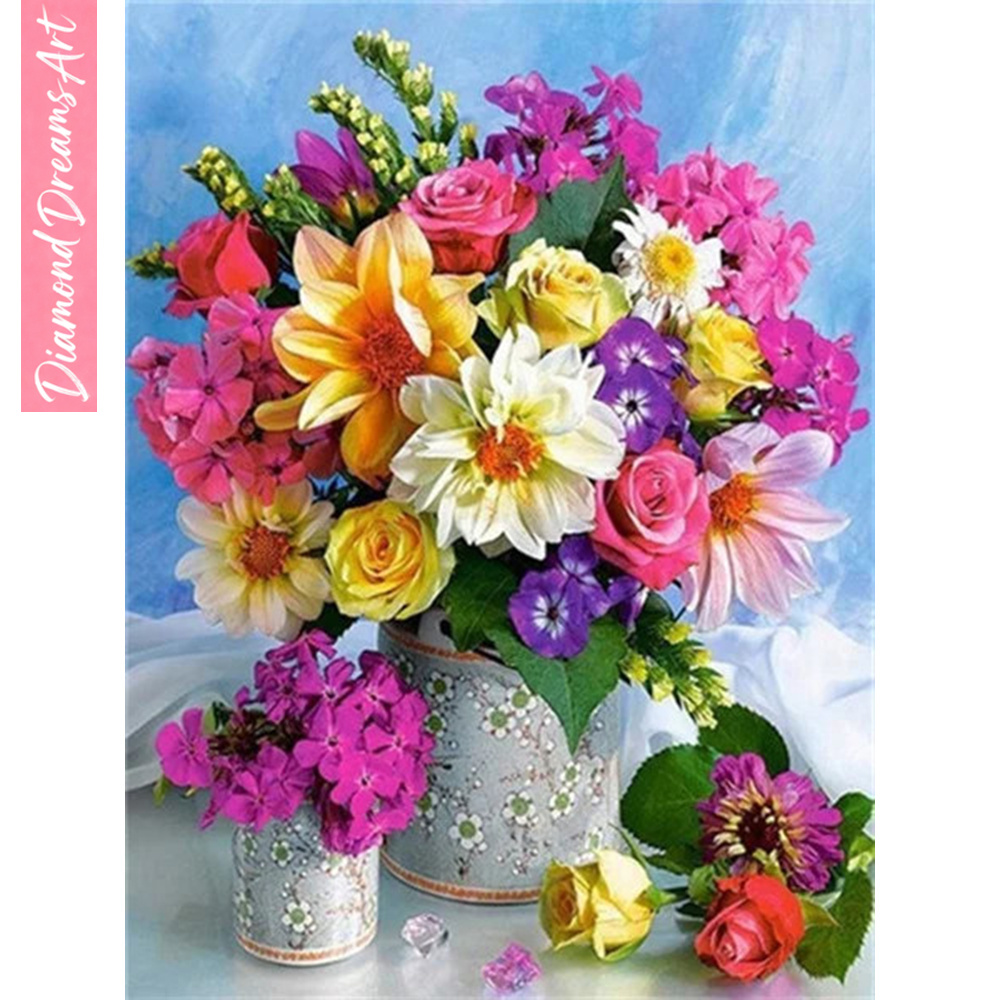 Volledige diamantmozaïek bloem - Resin Craft Kit recensie en prijs