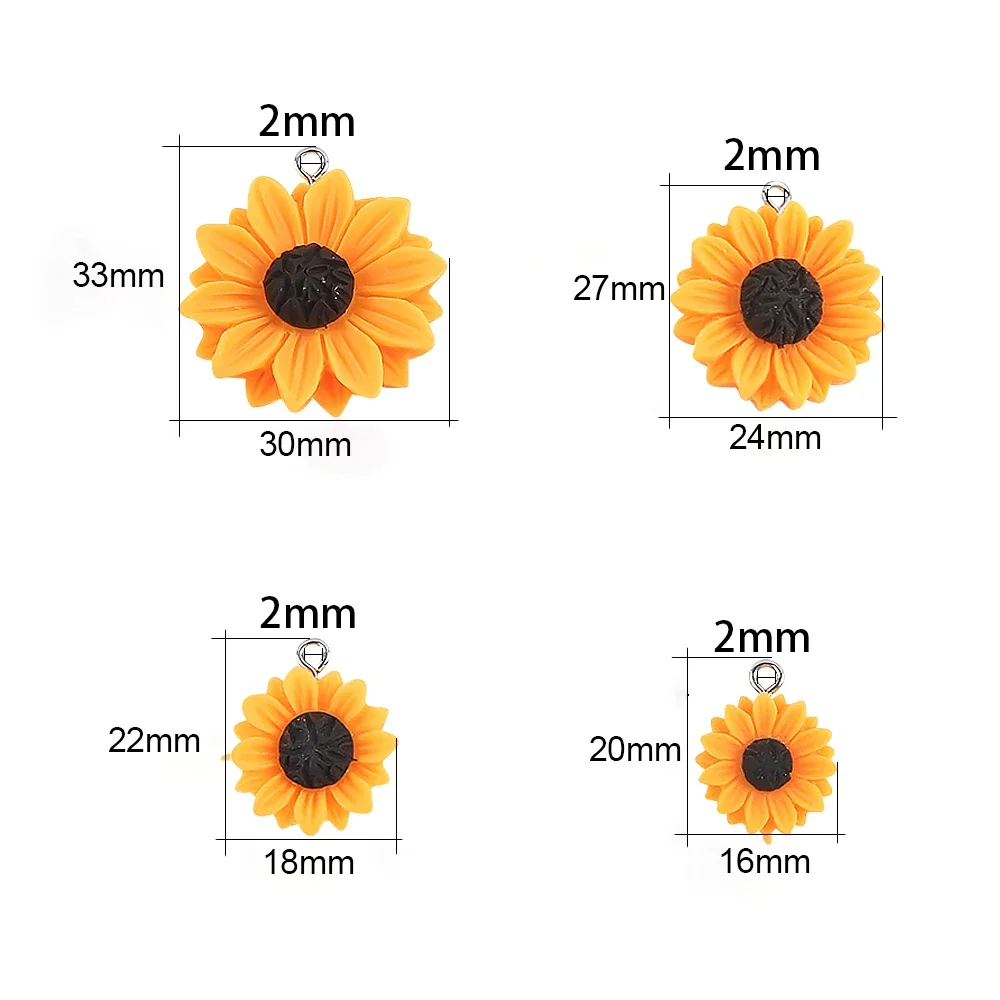 10pcs 16/18/24/30mm Hars Zonne - Flower Preservation Resin recensie en prijs